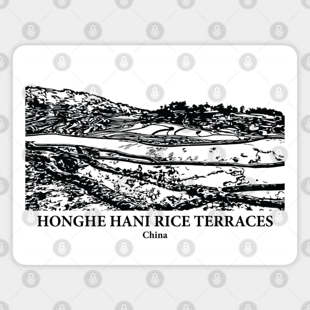 Honghe Hani Rice Terraces - China Magnet by Lakeric